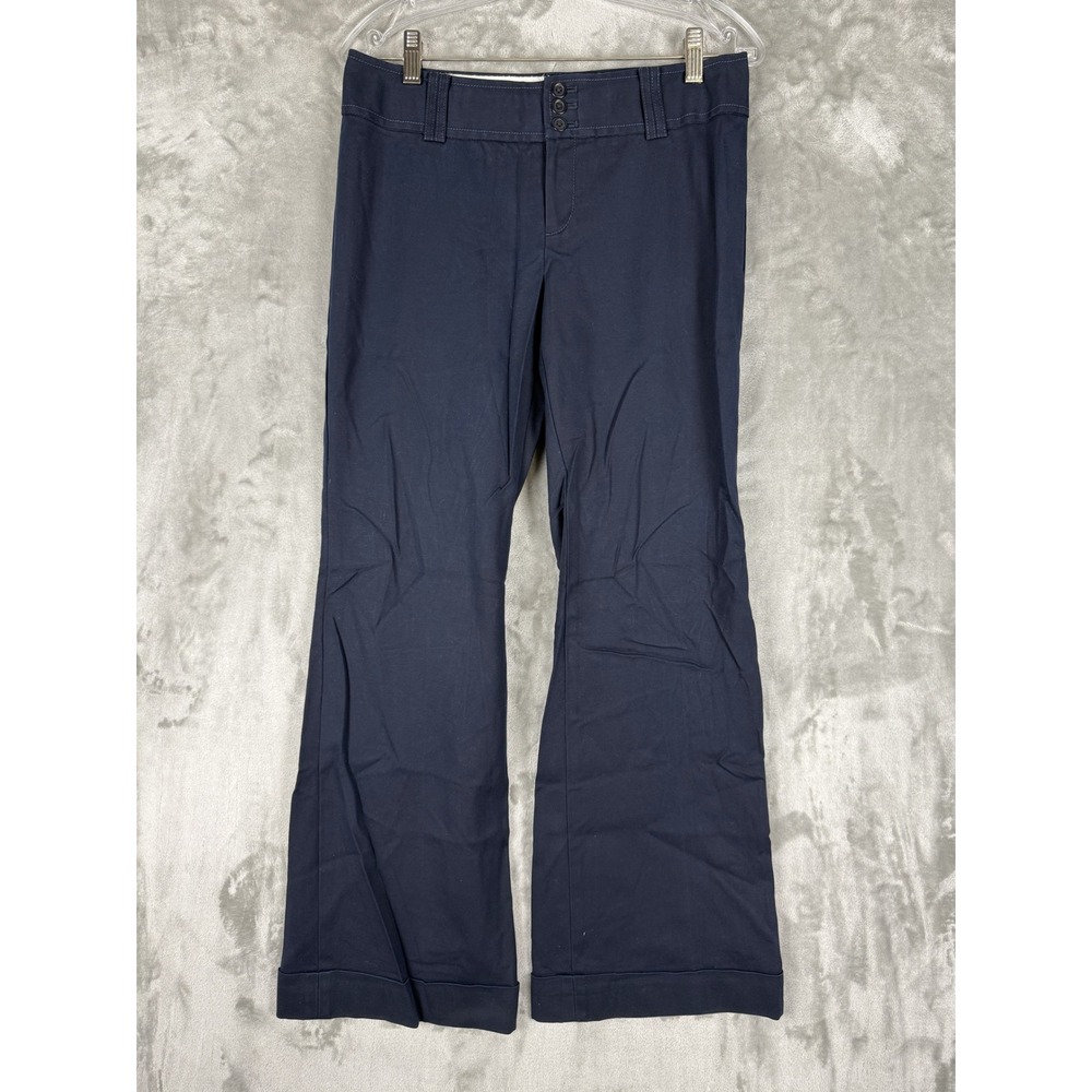 Banana Republic‎ Jackson Fit Navy Blue Stretch Pants Women's Size 4S Bootcut